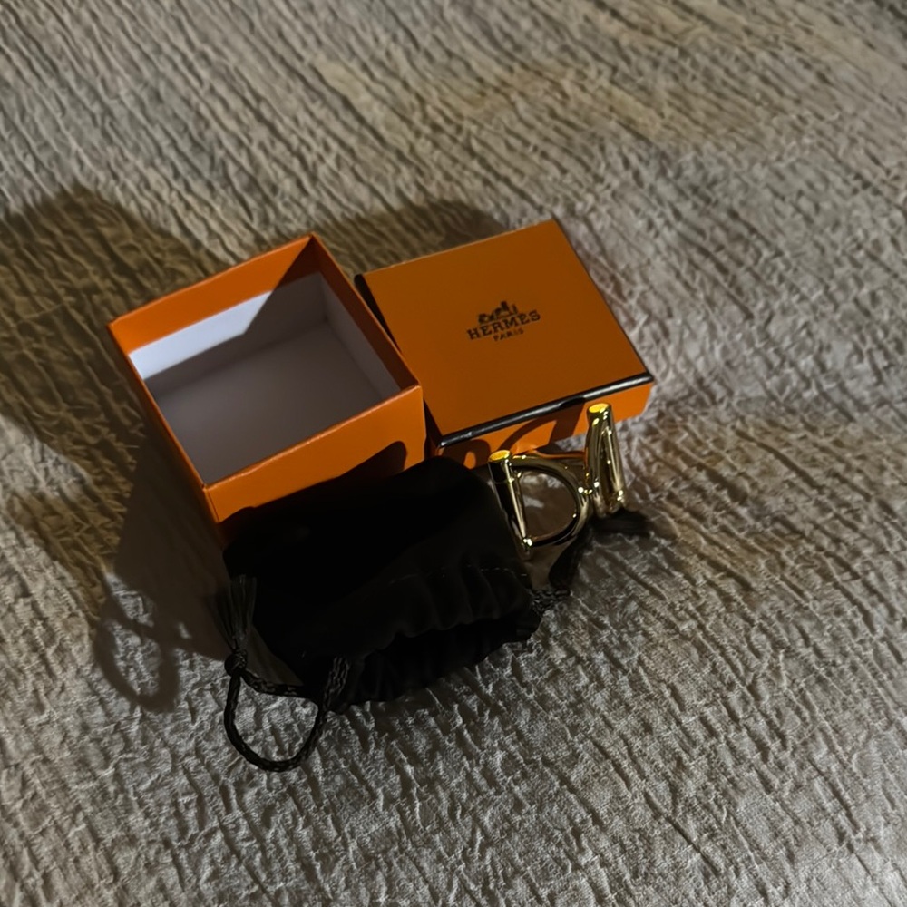 Hermes Double Mors scarf 90 ring